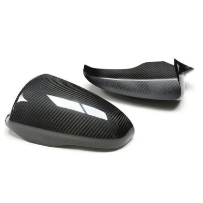 Tapas de cubierta de espejo retrovisor lateral de fibra de carbono real aptas para BMW M5 F10 2012~2016 F12 M6 Foto 1 de 4