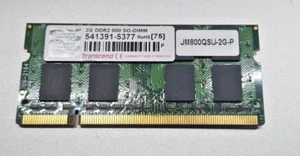 TRANSEND APPLE MACBOOK LAPTOP MEMORY 2GB PC2-6400 RAM DDR2 800MHz 200 PIN - Picture 1 of 3