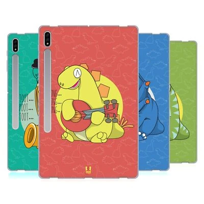 HEAD CASE DESIGNS DINO MUSIKEROS SOFT GEL CASE FOR SAMSUNG TABLETS 1 - Image 1 of 4