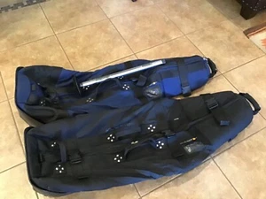 2 CLUB GLOVE PRO GOLF CLUB TRAVEL BAGS NICE CONDITION - Picture 1 of 5