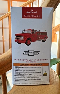 Hallmark Keepsake 2025 1968 Chevrolet® Fire Engine - Fire Brigade 23rd Ornament - Picture 1 of 7
