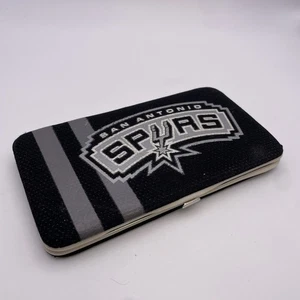 NBA San Antonio Spurs Women’s Clutch Wallet Snap Closure Littlearth - Picture 1 of 8