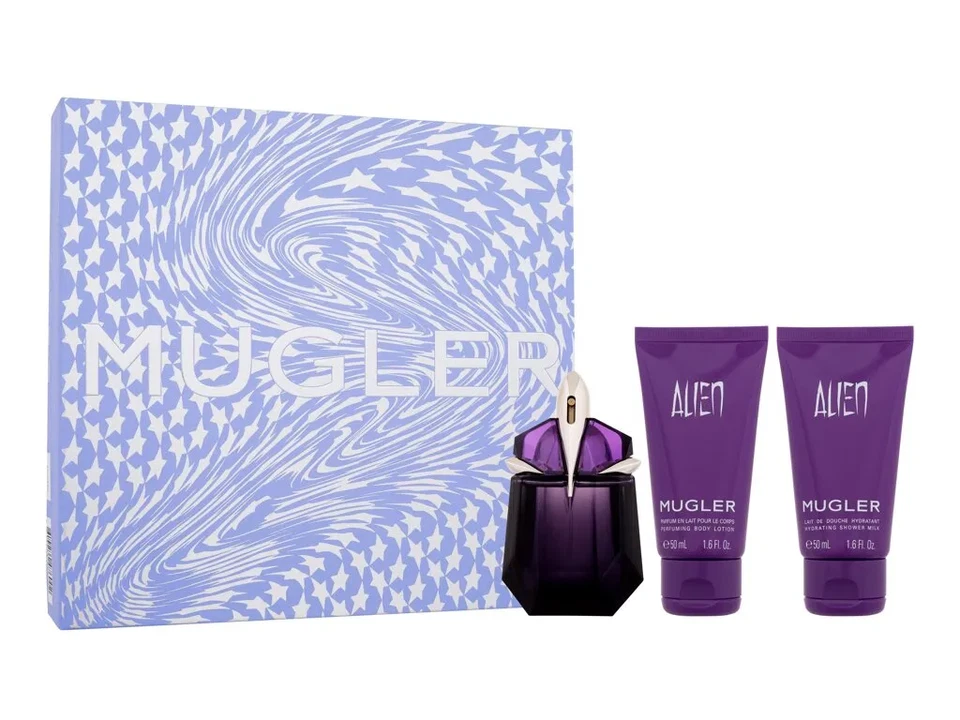 Juego de 3 piezas Mugler Alien spray EDP de 1,0 oz + gel de ducha de 1,6 oz + loción corporal de 1,6 oz Foto 1 de 1