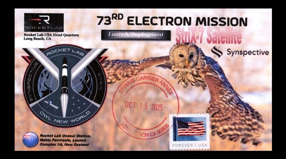 Rocket Lab 73rd Electron Mission (Synspective StriX-7) Launch, October 15, 2025 - Image 1 of 2