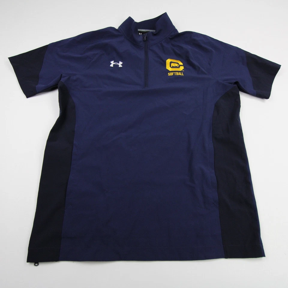 Pullover California Golden Bears Under Armour para hombre azul marino usado Foto 1 de 1