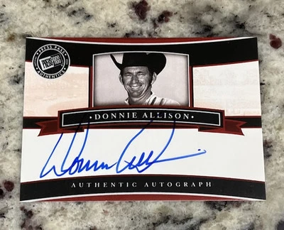 2005 Press Pass Legends: Donnie Allison  Autograph Auto NASCAR  - Image 1 of 2
