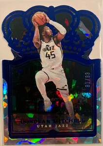 2021-22 Panini Crown Royale Blue Crystal /99 Donovan Mitchell #28 - Foto 1 di 2