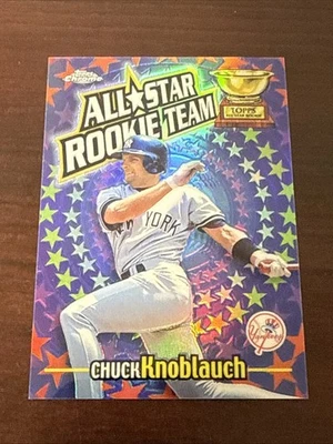 Chuck Knoblauch 2000 Topps cromo refractor All Star Rookie Team #RT2 SSP Foto 1 de 2