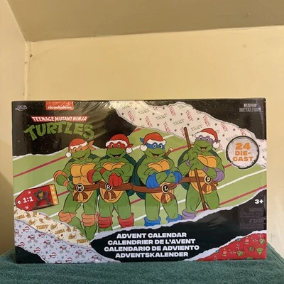 Calendario de Adviento Tortugas Ninja Adolescentes Mutantes Nickelodeon 2024 Jada Figuras de Metal Nuevo en Caja Foto 1 de 4