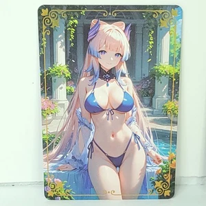 Hydro Gold Premium Waifu Card Starry Skies Anime Wall Art Oversized Board A5 - Picture 1 of 4