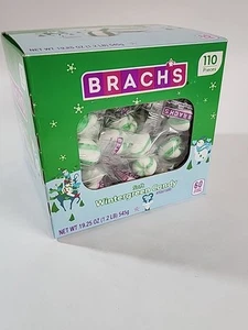 BRACH'S - Formerly Bob's Sweet Stripes WINTERGREEN Soft Mint's 60 Pieces - Picture 1 of 6