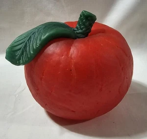 HEAVY GLASS TOMATO / APPLE  PAPERWEIGHT - Picture 1 of 6