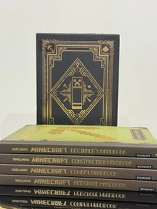 Minecraft Handbooks x 4 Beginners Redstone Construction Combat in A Slipcase - Picture 1 of 6