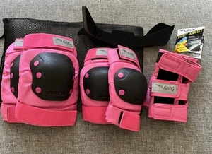 FLYBAR-SAFETY GEAR SET-SIZE LARGE 16+ ELBOW/KNEE/WRIST-PINK/BLACK!! - Picture 1 of 8