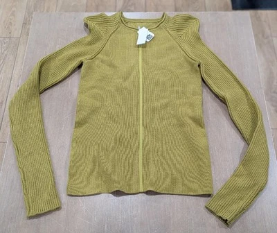 $1695 Suéter Para Hombres RICK OWENS Hombro Hinchado Cachemira Cuello Redondo Ácido Mediano Foto 1 de 4