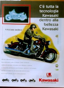 Publicité papier en ITALIEN, MOTO KAWASAKI VN1500 DRIFTER juin 1999 MEP - Photo 1/1