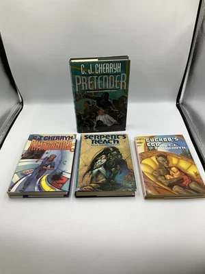 Vintage C.J. Cherryh Sci-Fi Book Lot OF 4 Serpent’s Reach Rimrunner Cuckoo’s -HC - Image 1 of 4