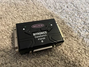 Belkin~F1U123~Bitronics~Data Switch~3 Parallel Port~Pre Owned - Picture 1 of 1