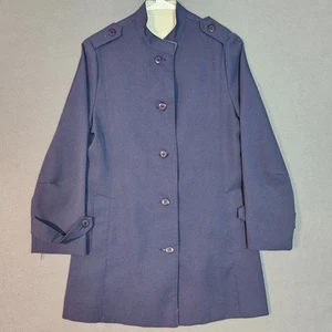 Cappotto giacca donna vintage articolo casa Tacoma taglia 7/8 stile militare pea marina - Foto 1 di 10