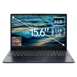 Lenovo 15.6" FHD Laptop - AMD Ryzen 3 & Radeon - 4GB RAM, 128GB SSD - Abyss Blue - Picture 1 of 4