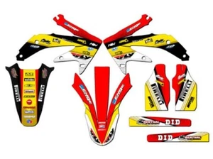 2005-2007 CRF 450R RICOCHET Yellow Senge Graphics Kit Compatible with Honda - Picture 1 of 4