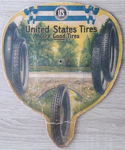 United States Tires Advertising Card / Sign c.1917 - Mancave Garage - Picture 1 of 2