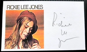 RICKIE LEE JONES "DANNY'S ALL STAR JOINT" AUTOGRAPHED 3X5 INDEX CARD - Picture 1 of 1
