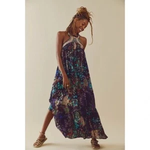 New Free People Monarch Maxi Dress Size L - Picture 1 of 6