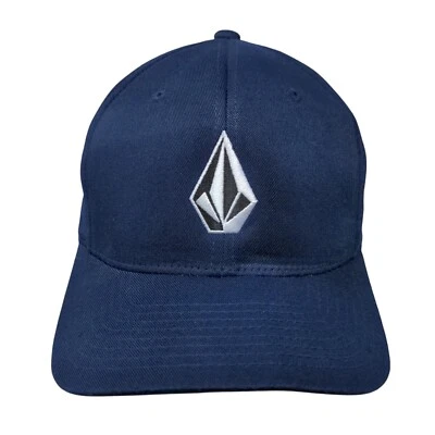 Volcom Fitted Hat Blue Size L/XL Flexfit Embroidered Vented Holes 6 Panel - Image 1 of 4