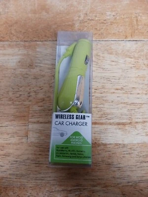 Беспроводное автомобильное зарядное устройство зеленое для большинства телефонов Adroid 3,5 дюйма - Изображение 1 из 4