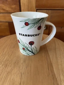 Starbucks Holiday 2020 Coffee Mug Gift Holly Berry Christmas Winter Cocoa 10 oz - Picture 1 of 4