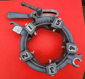 Asada /Rothenberger Die head 3&1/2" - 4" BSPT pipe threading threader Piset 4S - Picture 1 of 5