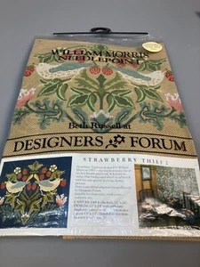 Beth Russell William Morris Needlepoint Kit Strawberry Thief Cushion Seat Cover - Picture 1 of 9