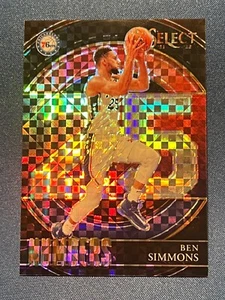 1/1 Ben Simmons 2021-22 Select Black Prizm Numbers #28 - Imagen 1 de 2