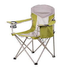 Oversized Portable Camping Chair Outdoor Heavy Duty Folding Chair w/ Cup Holder
