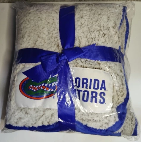 Florida Gators Sherpa Fleece Throw Blanket New in Package Cover