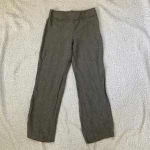 Cabi sz 4 XS vintage midrise pinstripe green grey linen slacks pants - Picture 1 of 11