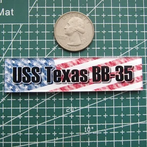 Targa display in plastica modello 1/700 1/350 USS Texas BB-35 mn119 - Foto 1 di 3