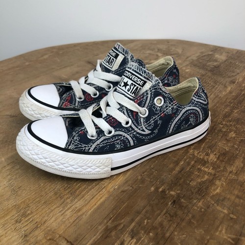 Converse All Star Chuck Taylor top basso Paisley denim 11
