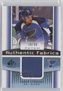 2013-14 SP Game Used Edition Authentic Fabrics /35 Chris Stewart #AF-CS Patch
