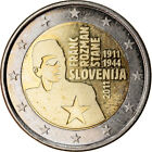 [#767615] Slovénie, 2 Euro, Franc Rozman-Stane, 2011, SUP, Bi-Metallic, KM:100