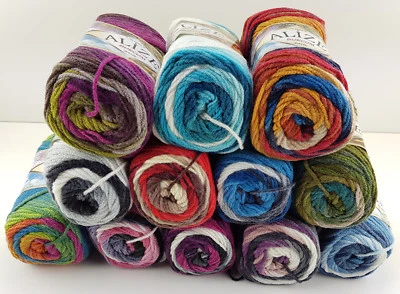 ALIZE Wolle Alize Burcum Batik Türkische Wolle fantastischer Farbverlauf 5x100g