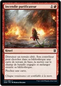 MTG Magic ZNR - Cleansing Wildfire/Incendie purificateur, French/VF - Picture 1 of 1