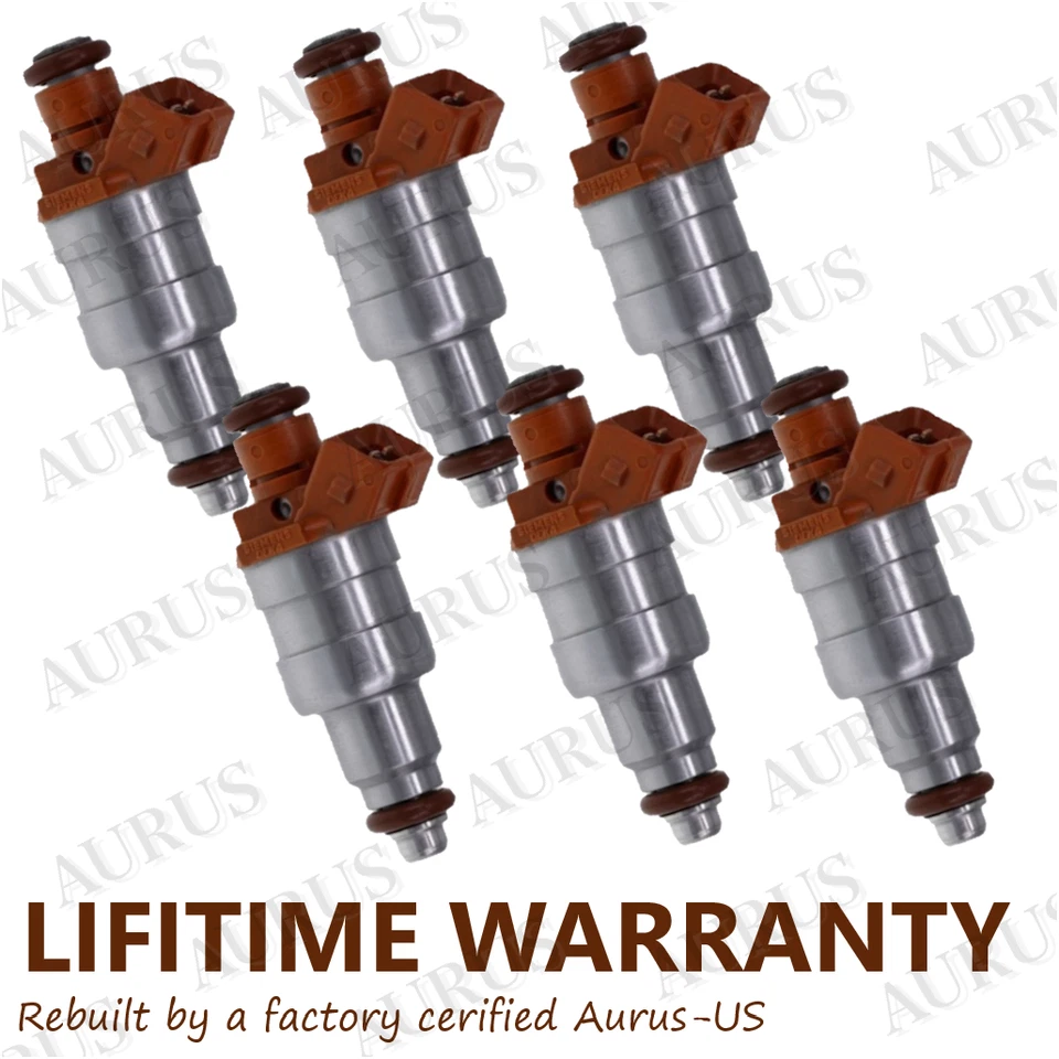 6 inyectores de combustible OEM Siemens para 91-93 Jeep Cherokee Comanche Wrangler 4,0 L I6 Foto 1 de 4