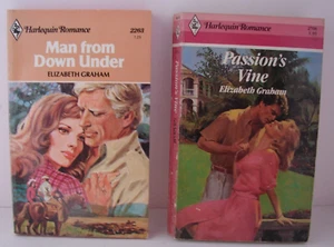 2 HARLEQUIN Romance, Man from down Under & Passion's Elisabeth Graham  (PB) 6028 - Bild 1 von 5