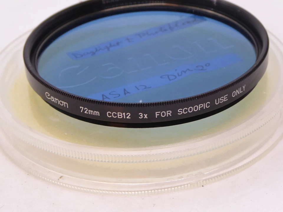 Canon 72mm Blue CCB12 (80B) Filter - + keeper genuine  scoopic 16 - Image 1 of 1