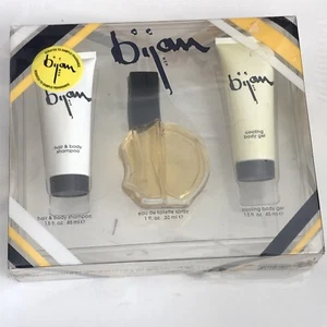 Men 3 Pc Bijan Gift Set EDT Spray 1 oz Hair Body Shampoo 1.5 oz body gel 1.5 oz - Picture 1 of 11