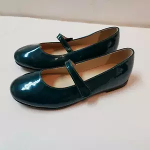 Neu schöne Designer ANAI & I Mädchen Türkis Lackleder Mary Jane Schuhe - Bild 1 von 12