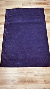 Display Stock Clearance Plain Purple Modern Contemporary Wool Rug 160x230cm - Picture 1 of 3