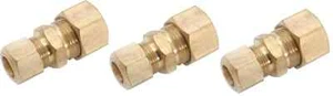 (3) Amc 750082-0806 1/2" X 3/8" Brass Lead Free Reducing Union. - Picture 1 of 3
